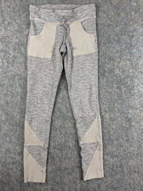 Free People Movement Kyoto Leggings Sz S Pockets Patchwork Gray